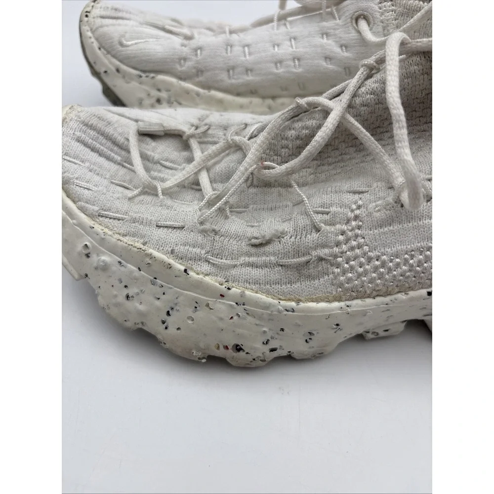 Nike Space Hippie White Women's 8 Low Top Lace Up Athletic Sneaker